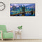 City Bridge Night Oil Paint By Numbers Kit DIY Acrylic Painting on Canvas Crafts