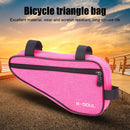 MTB Front Frame Triangle Bag Road Cycling Storage Pouch Bags (Rose Red) Newly