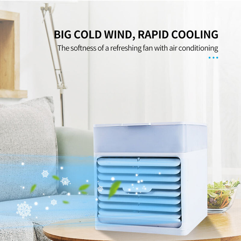 3 in 1 Mini Desktop Air Conditioner Summer Humidifier Purifier Air Cooler Fan