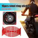 18 Inch Reflective Car Motorcycle Wheel Rim Stripe Stickers Universal 16 Pack
