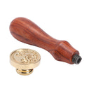 Retro Wood Stamp Plant Sealing Wax Wedding Decorative Stamp Gifts (C133) Newly