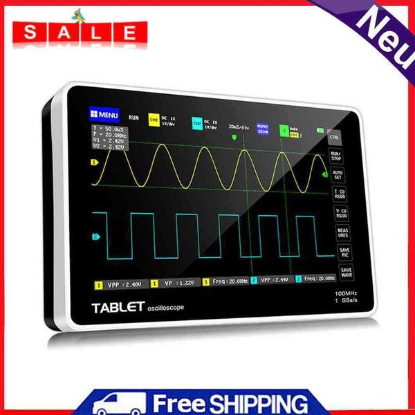 Digital Oscilloscope Dual Channel 100MHz Analog Bandwidth 1GSa/s Sampling Rate