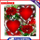 Handmade Red Rose Heart 5D DIY Full Round Drill Drawing Kit Art Diamond Painting