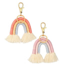 Keyring Rainbow Keychain Rainbow Keychain Bohemian Tassel Car Keyring Holder