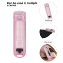 Mini LED EDC Flashlight Fishing Camping Emergency Keychain Lights (Pink) Newly