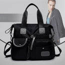 Women Travel Waterproof Nylon Shoulder Mummy Messenger Handbags (Black)