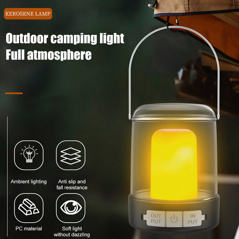 Portable Camping Lantern 3 Mode Rechargeable Tent Lighting Lantern Waterproof