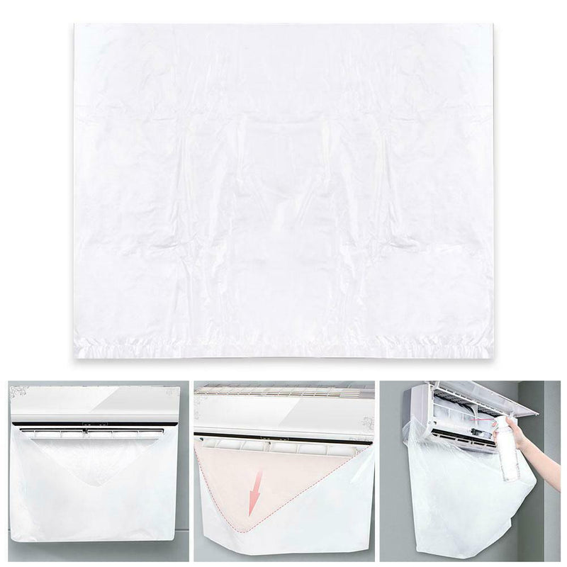 Air Conditioner Cleaning Cover Protector Bags Dust Waterproof Washing Clean F2E2