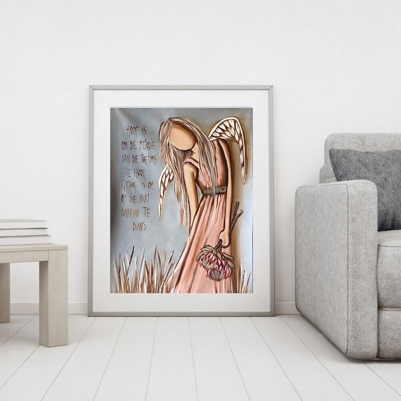 Broken Angel Canvas Painted Oil Paint By Numbers Wall Art Modern Bedroom Decor