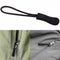1pcs Schwarz Reißverschlußanhänger Puller Kabel Reißverschlusszipper, E9S6 A6F5