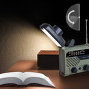 Outdoor Music Player LED Flashlight Hand Crank Radio Solar FM Radio