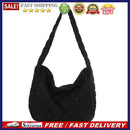 Retro Lattice Cloud Shoulder Bags Women Casual Quilted Solid Color Messenger Bag