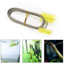 Aquarium Pipe Cleaning Brush Tube Flexible Double End Hose Cleaner (Yellow)