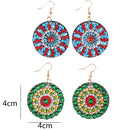 DIY Diamond Painting Mandala Patterns Stud Earrings for Women (RZ004) Newly