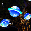 Planet Pendant Light Earth Ball Space Living Room Decor Hanging Lamp (A)