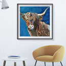 Handmade DIY Full Round Drill Diamond Painting 5D Color Cattle Poster Kit