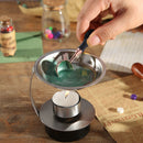 Sealing Stamp Wax Spoon Wood Handle Seal Bead Furnace Stove Pot (Black) Newly
