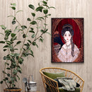 Beauty Girl Oil Paint by Numbers Hand Painted Frameless Picture Home Ornament