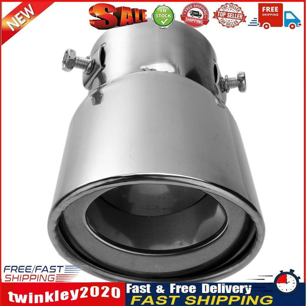 Stainless Steel Car Tail End Pipe Exhaust Muffler Tip for 1.5-2.2L Cars Newly