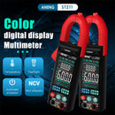 Professional Portable Digital Multimeter Clamp DMM Measuring Meter (Red) Newly
