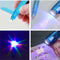 Drawing Waterproof Purple Invisible Ink Pen 2 In 1 UV Light Painting Marker