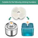 4pcs Pet Water Dispenser Round Filter Element Automatic Carbon Ion Flow Filter