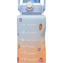 1500ml Colorful Water Kettle w/ Marker Large Sports Drink Frosted Cup (C) Newly