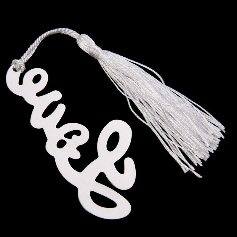 LOVE Shaped Bookmark Tassel Wedding Favors Bridal Shower Bridesmaid Giffts Newly