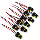 10pcs 9005 9006 Bulb Sockets Female Adapter Connector for Headlight Fog Lamp