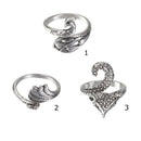 Yarn Guides Thimble Finger Wear Crochet Loop Open Ring Sewing Hook Knitted Ring