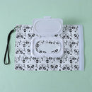 Clamshell Cosmetic Pouch Carrying Case Clean Wipes Container Wipe Bag