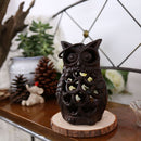 Ornament Plate Candlestick Craft Candelabra Wrought Iron Owl Candle Holder