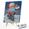 Frameless Oil Paint By Numbers DIY Santa Claus Present Picture Craft for Room