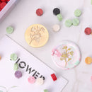 Plants Flowers Copper Stamps Head w/o Handle Craft Gifts Wax Sealing Stamp He