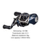 #A 6.3/1 Gear Ratio Baitcasting Fishing Reel Right Left Hand Metal Wheel Tackle