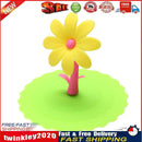 Sunflower Dustproof Reusable Silicone Cup Lid Insulation Cup Cover (Green) Newly