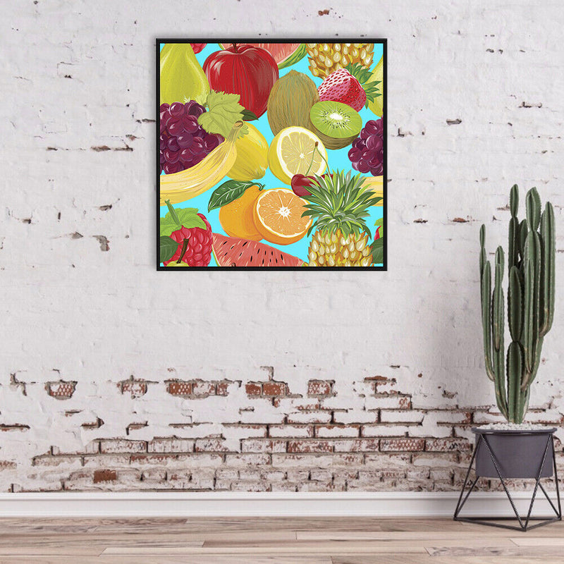 5D Kit Mosaic Art DIY Diamond Full Round Drill Painting Fruit Wall Decor