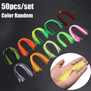 Sinking Windless Rubber Squid Soft Fishing Lures Beard Jig Bait Silicone Skirts
