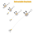Retractable Reel Key Ring Retractable Keychain Belt Clip ID Card Badge Holder