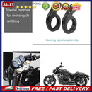 2pcs Motorcycle Turn Signal Handle Bar Clamps Rear View Mirrors Adapter Clamp