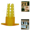 100xBeekeeping Tools Cell Protector Cages Yellow Plastic Queen Cage Bee P2H2