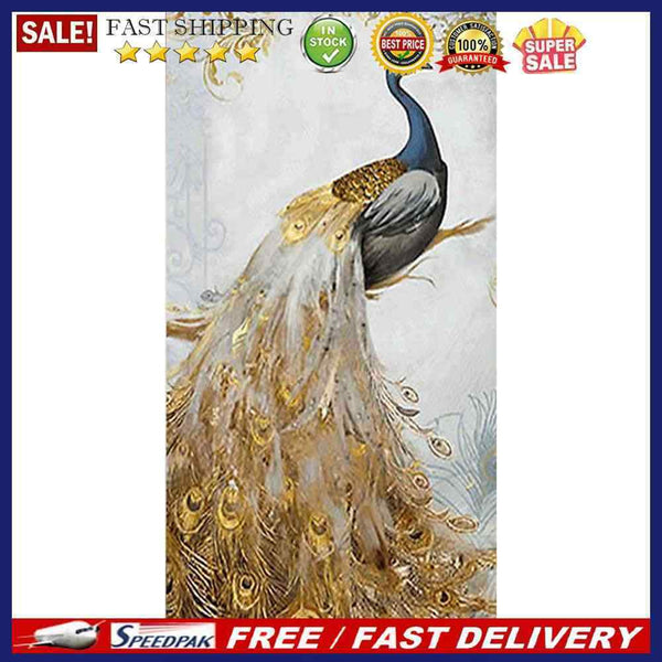Rhinestone Mosaic Craft Picture DIY Noble Peafowl Diamond Painting Poster G