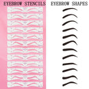 Reusable Eyebrow Shaper Kit Easy to draw eyebrow Eyebrow Razor Stencil Template