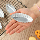 Cake Decor DIY Boat Shape Baking Mould Pudding Holder Aluminum Egg Tart Molds