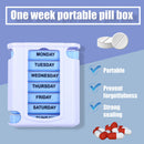 Weekly Pill Case Travel Strong Sealing Tablet Medicine Organizer Storage Bo