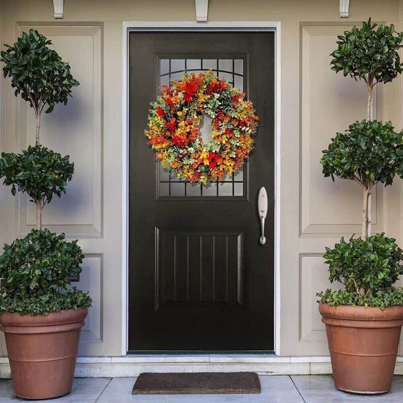 Handmade Eucalyptus Hanging Wreath Autumn Garlands Front Door Decorations Newly