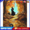 Forest Witch Drawing Frameless DIY Oil Paint by Numbers Canvas Home Decor