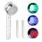 LED Shower Heads - Filtration Showerhead w/ 3 Color Temperature Control (D)