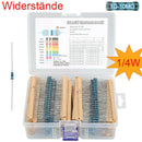 2600pcs Resistor Kit PTC UHF 0.25W Resistors Assorted Pack Kit Electronic Tools
