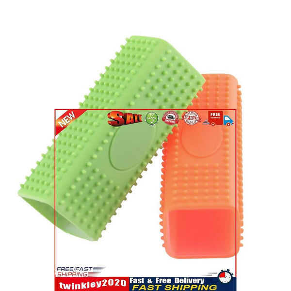 2pcs Pet Hair Remover Brush Hollow Plastic Cat Hair Carpet Cleaning Brush Newly